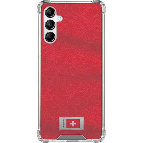 Switzerland Soccer Flag Galaxy A14 5G Clear Case